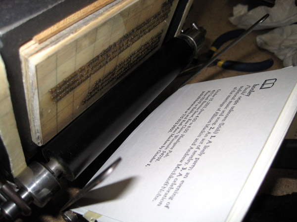 letterpress invite