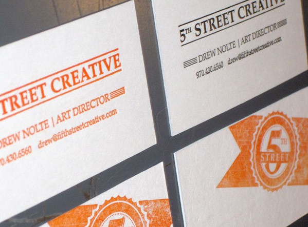 letterpressed cards