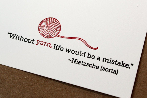 Yarn & Nietzsche